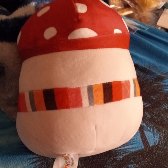 Harvest Squishmallows Malcolm the Mushroom 7.5in preloved. 2022 Kelly Toy. - Picture 2 of 5